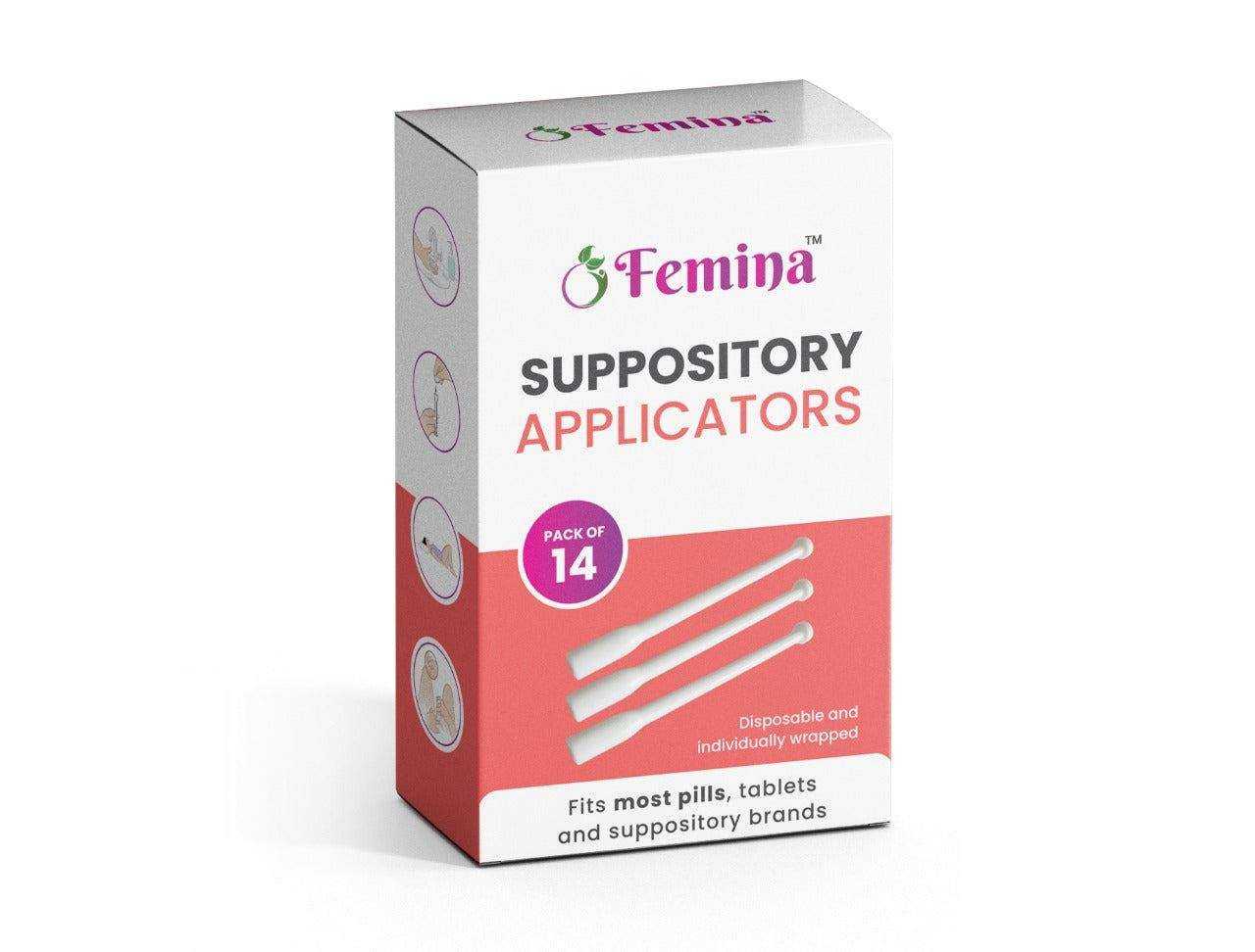 Femina™ Suppository Applicators for comfortable, hygienic, and precise vaginal suppository application.