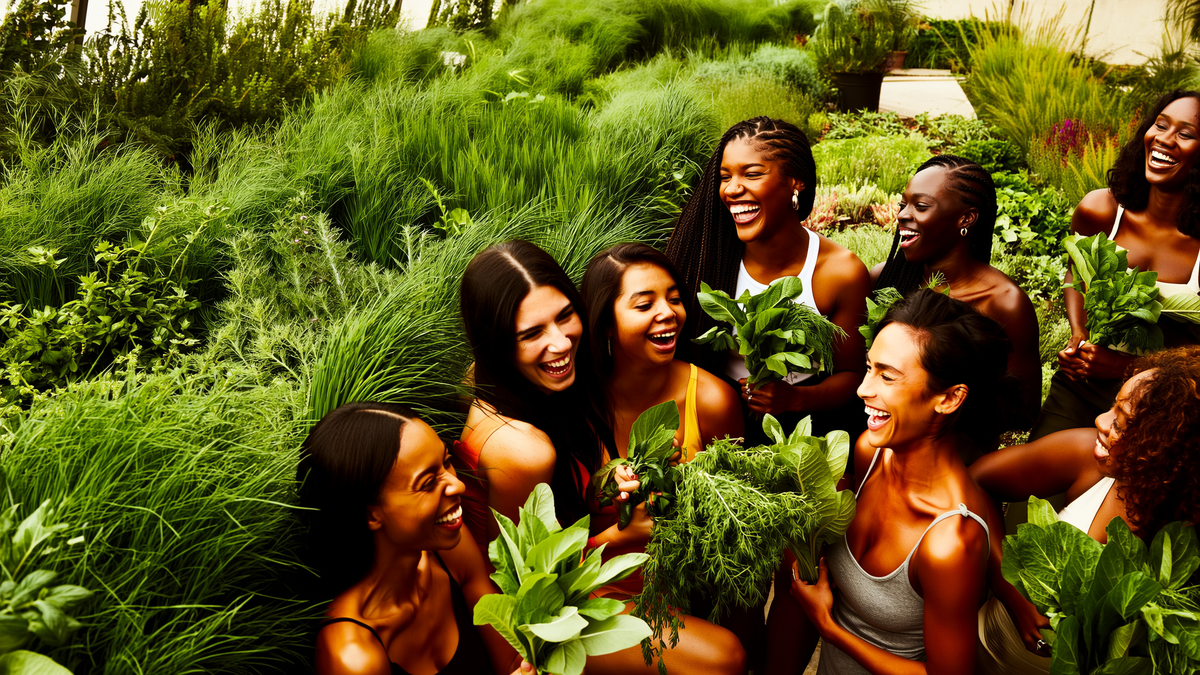Women enjoying life, herbs botanicals hero photo