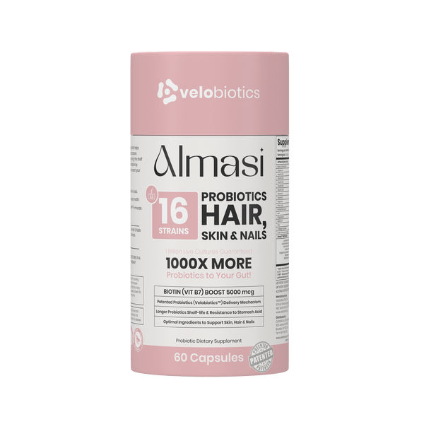 Almasi Probiotics Skin, Hair & Nails (60s), 3D product rendering