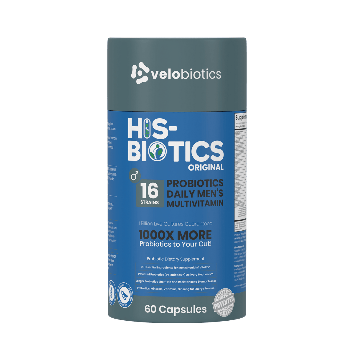 His-Biotics Probiotics ORIGINAL Multivitamin Capsules (60s) — image 1