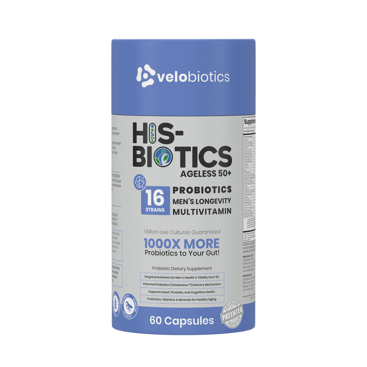 His-Biotics Probiotics AGELESS 50+ Multivitamin — image 1