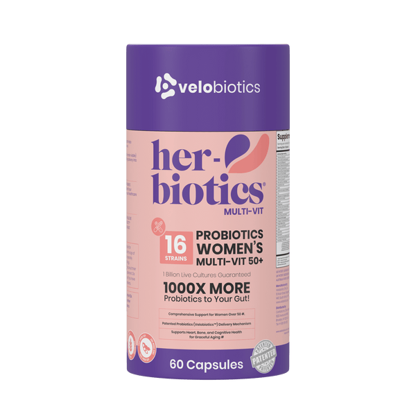 Her-Biotics Ageless Multivitamin 50+ 3D bottle render