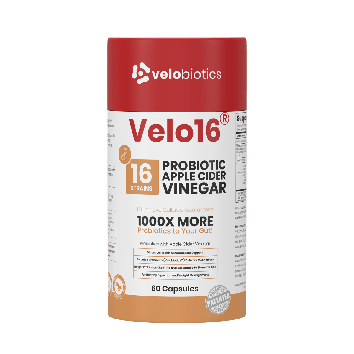 Velo16 Probiotics Apple Cider — image 1
