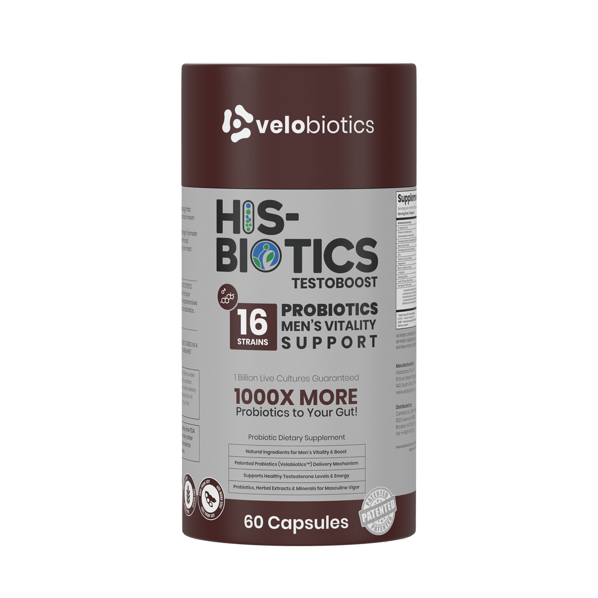 His-Biotics Probiotics TESTO BOOST — image 1