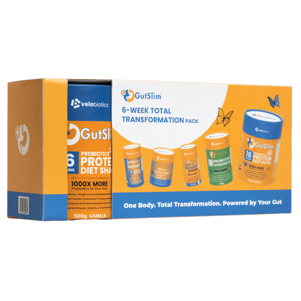 6-WEEK GUTSLIM TOTAL TRANSFORMATION PACK, 3D product view right facing