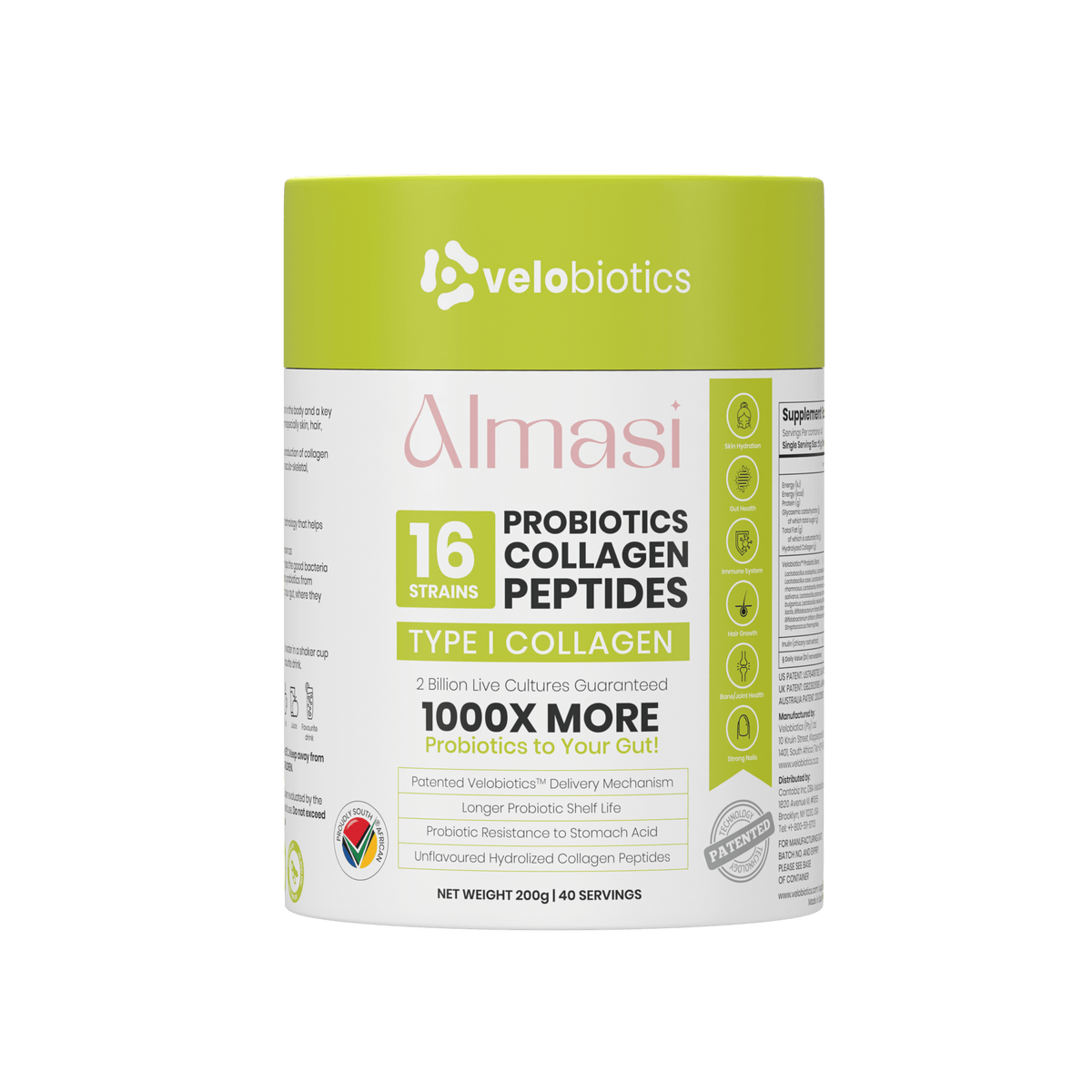 Almasi Probiotics Collagen Powder 200g — image 1