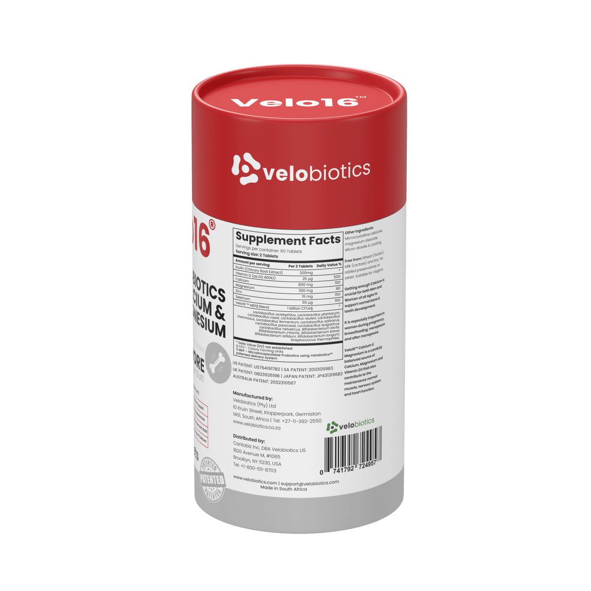 Velo16 Probiotics Calcium & Magnesium — image 6