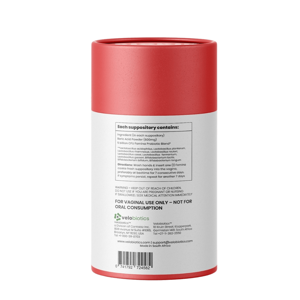 Femina Probiotics COOKIE FRESH with Boric Acid Suppositories — image 5