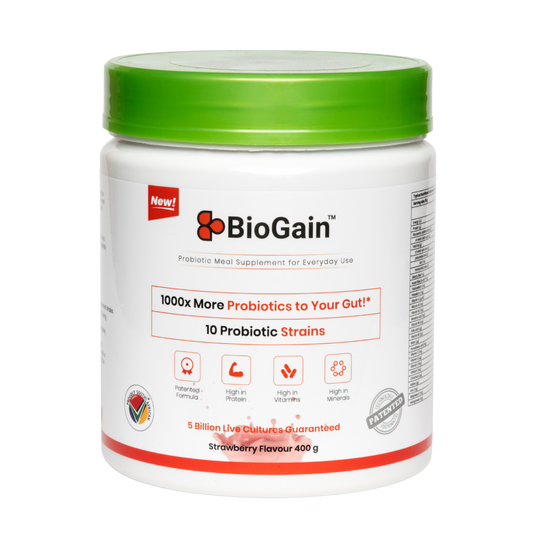 BioGain™ - Probiotics Meal 400g supplement for recovery and gut health.