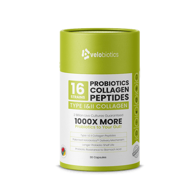 Almasi Probiotics Collagen 30s Caps - capsules close-up and serving details