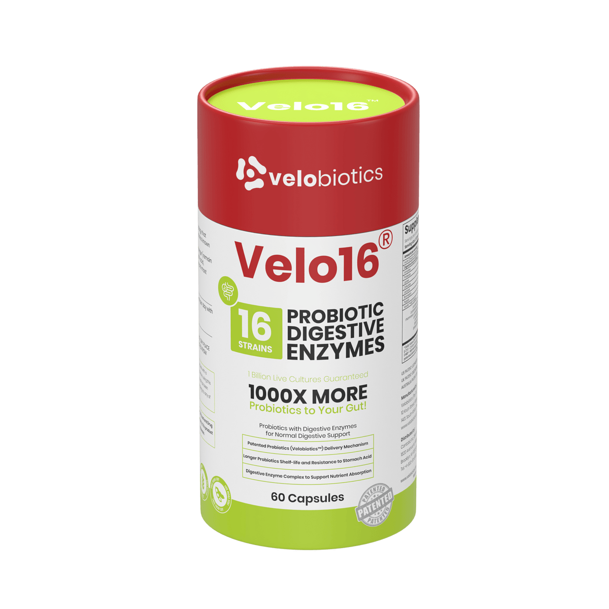 Velo16 Probiotic + Digestive Enzymes Complex — image 2