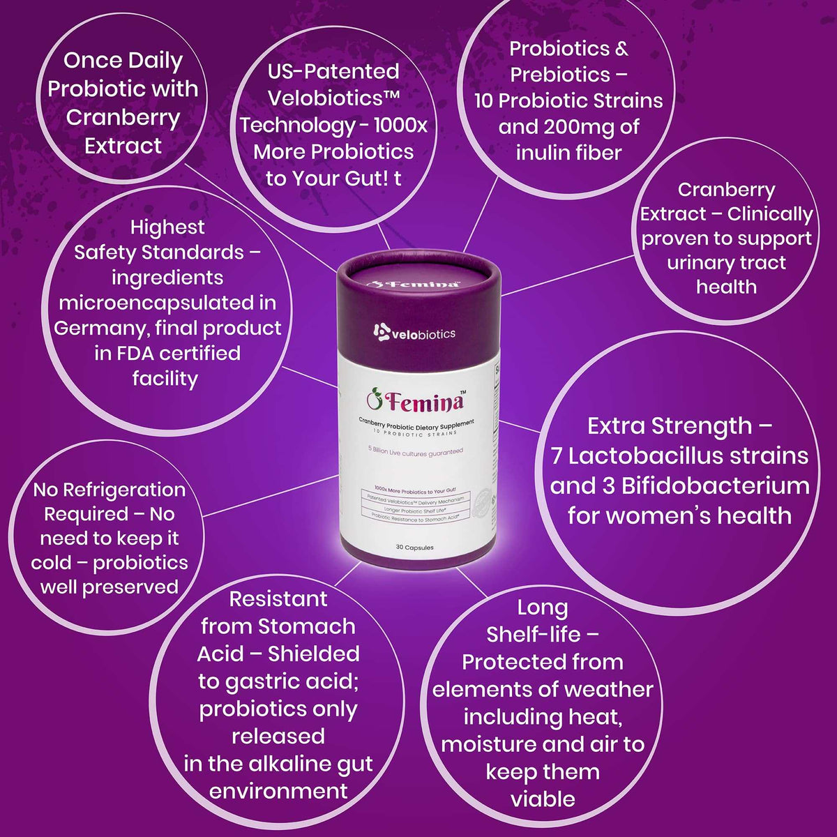 Femina™ Probiotic Capsules with Cranberry Extract — image 5