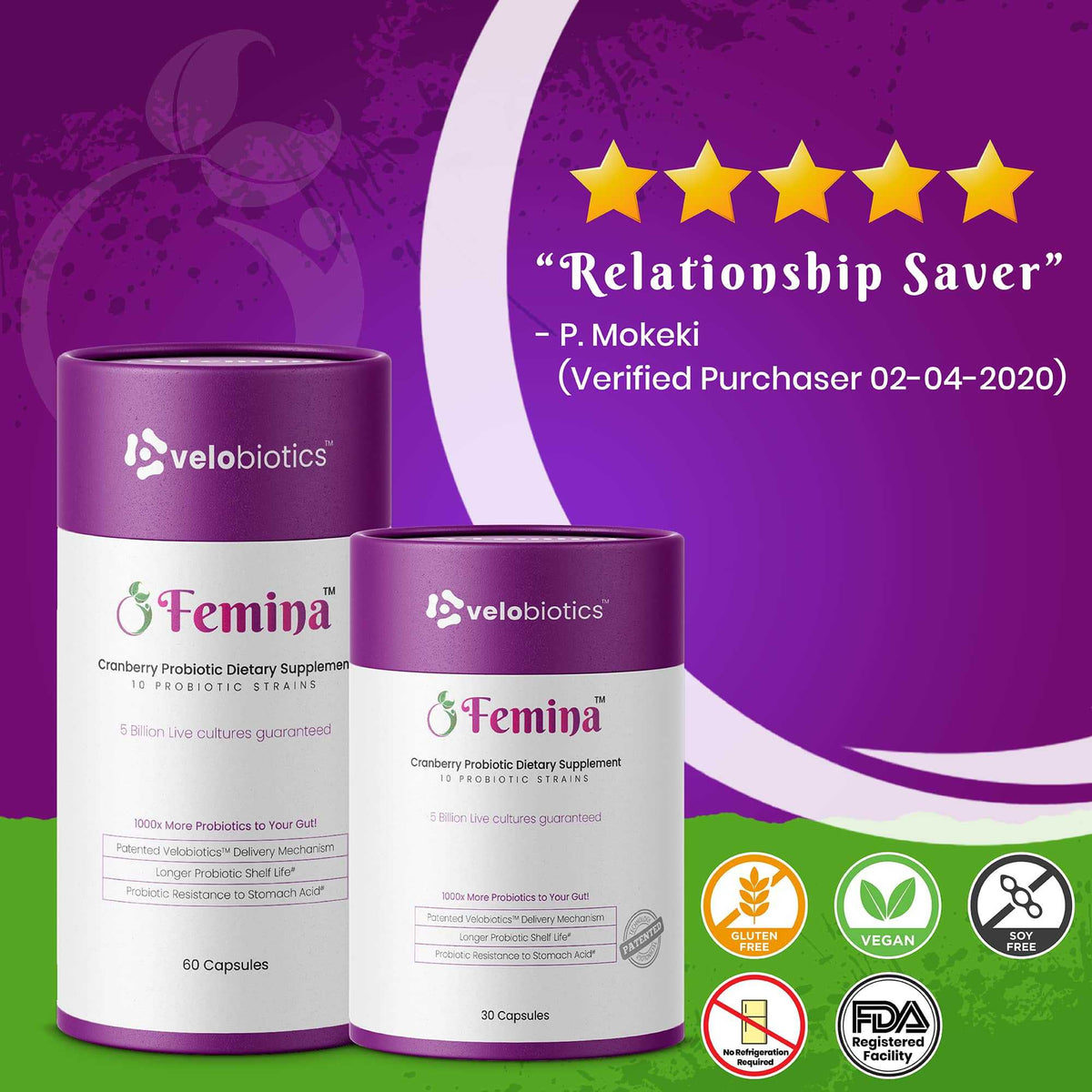 Femina™ Probiotic Capsules with Cranberry Extract — image 3