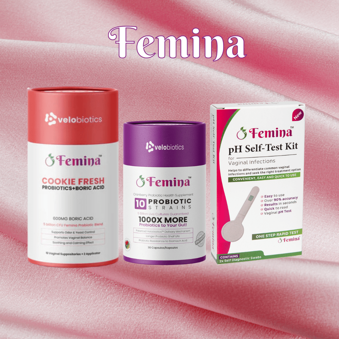 Femina Intimate Reset Kit (Starter Pack) – pH Self-Test + Boric Acid + Probiotic Capsules — image 2