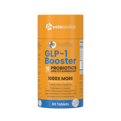 GutSlim Probiotics GLP-1 Booster supplement with 16 strains, appetite suppressant, supports gut health and metabolism, 60 tablets
