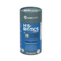 His-Biotics Original Capsules daily men's multivitamin with 16 probiotic strains and 1 billion CFUs for gut health and vitality
