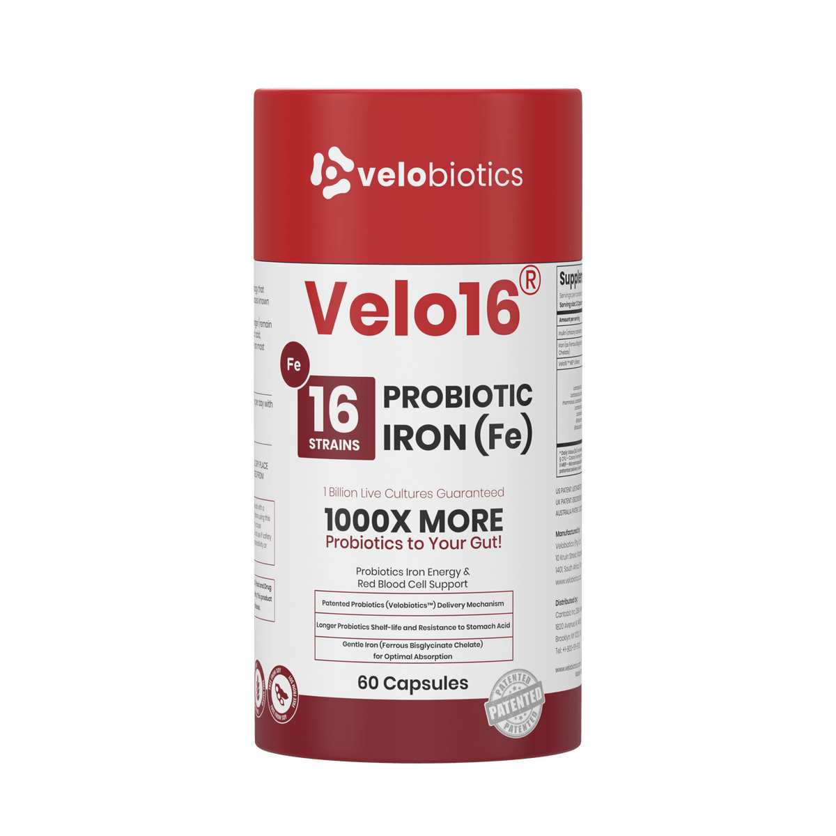 Velo16 Probiotics + Iron — image 1