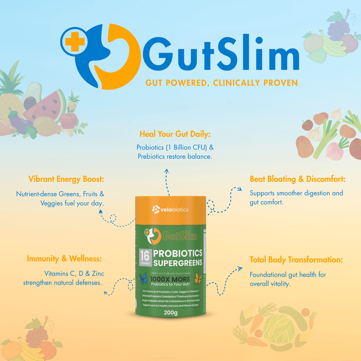 GutSlim Probiotics SuperGreens — image 3