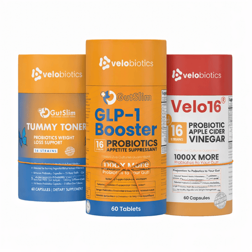 Appetite & Cravings Control Stack – Probiotics GLP‑1 Booster + Tummy Toner + Apple Cider Vinegar