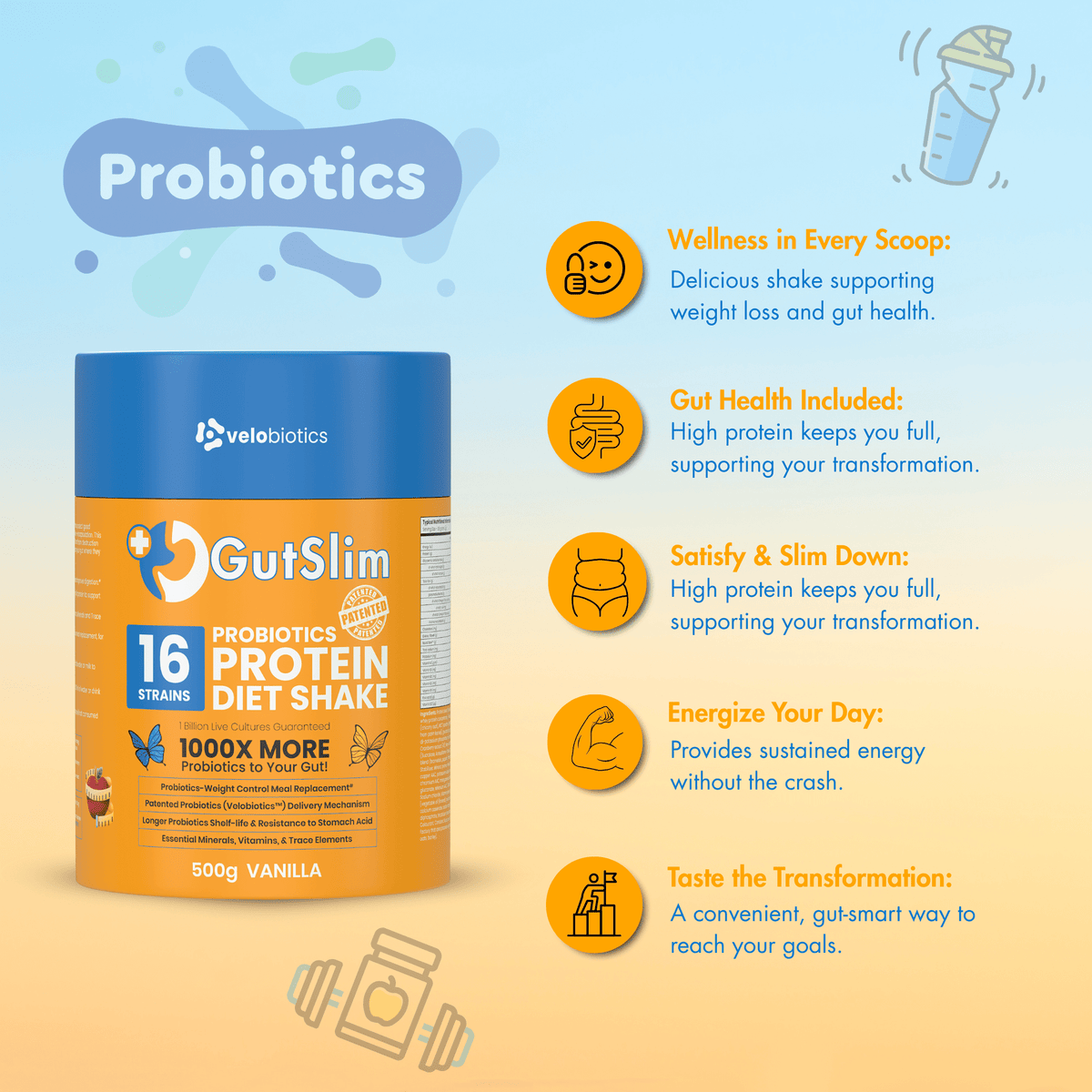 GutSlim Probiotics Diet Shake — image 9