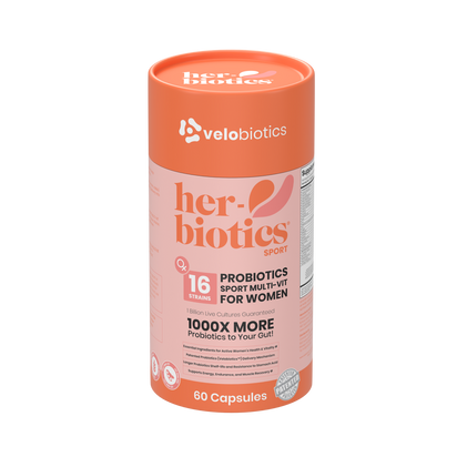 Her-Biotics Sport Capsules probiotic multivitamin for active women with 16 strains and performance blend