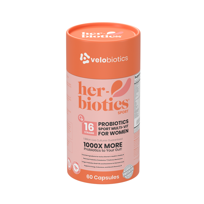 Her-Biotics Sport Capsules probiotic multivitamin for active women with 16 strains and performance blend