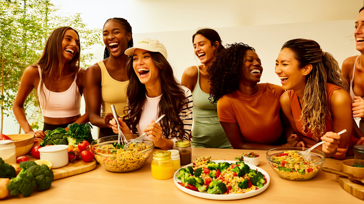 Women enjoying life, chromium hero photo