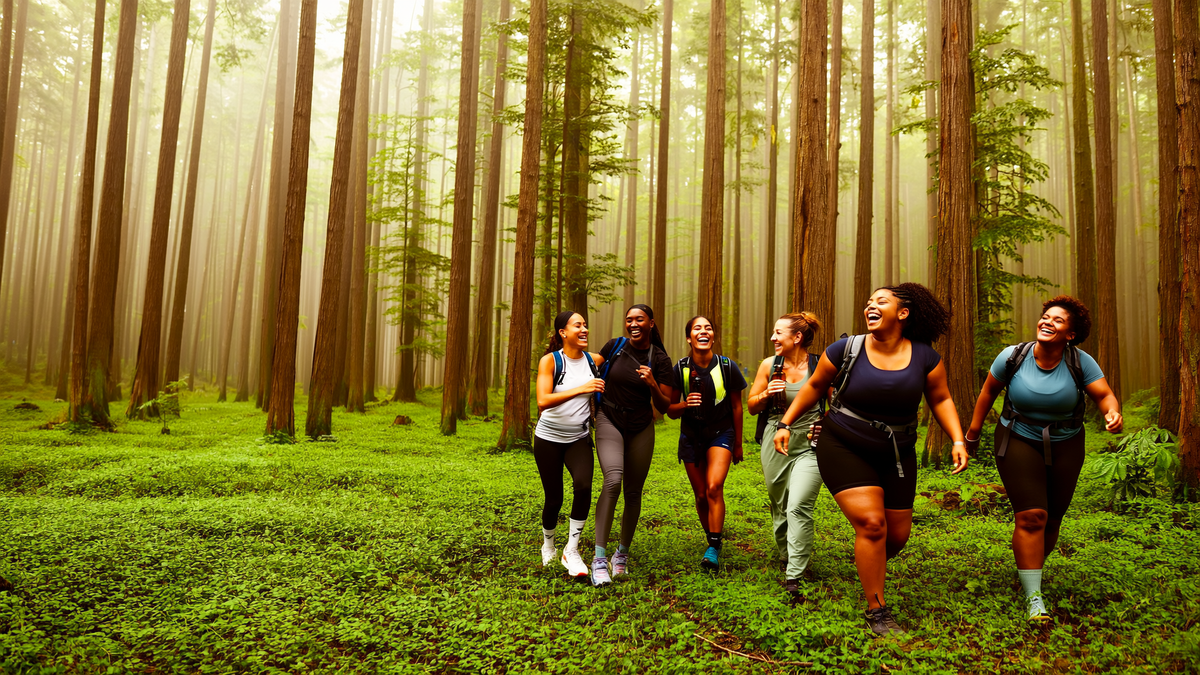 Women enjoying life, lions mane hero photo