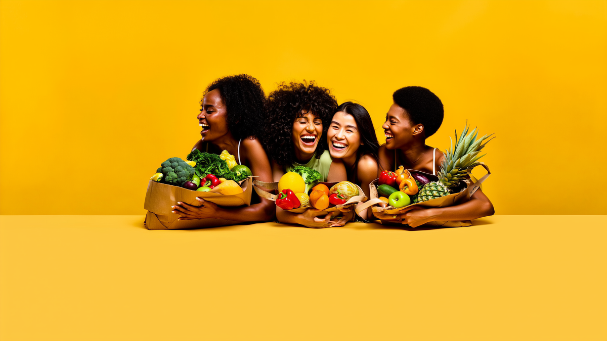 Women enjoying life, vitamins hero photo